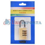 CANDADO CON COMBINACION 30MM DE BRONCE  LH-1869 - Imagen 5