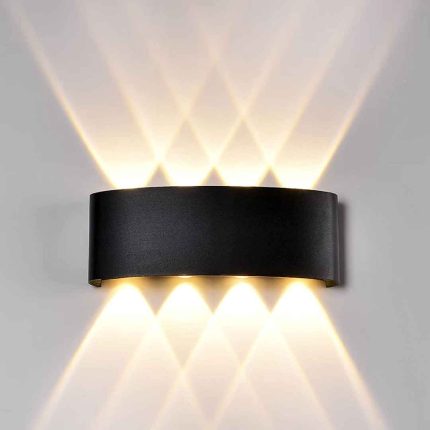 LUMINARIA BIDIRECCIONAL NEGRA 4 LUCES LH-3866