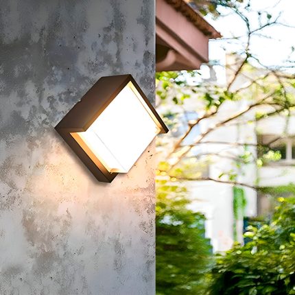 APLIQUE LED NEGRO CUADRADO 12W LH-3478