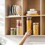FRASCO HERMETICO 1800ML 10X26CM TAPA MADERA LH3107 - Imagen 4