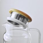 JARRA DE VIDRIO 1300ML CON TAPA DE MADERA LH-3080 - Imagen 3