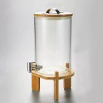 DISPENSADOR 8L DE LIQUIDOS VIDRIO /MADERA LH-3089