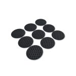 PROTECTOR AUTOADHESIVO 8PZ REDONDO NEGRO LH-3157