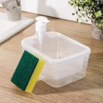 DISPENSADOR JABON Y PORTA ESPONJA PLASTICO F9921 - Imagen 2
