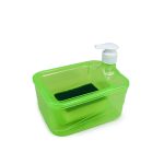 DISPENSADOR JABON Y PORTA ESPONJA PLASTICO F9921 - Imagen 4