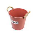 MACETERO METALICO TIPO BALDE DIAMETRO 17CM GMRBK36 - Imagen 5