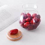 FRASCO HERMETICO 1500ML REDONDO TAPA MADERA LH3128 - Imagen 4