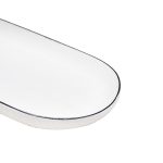 FUENTE CERAMICA 30X16CM OVALADA BLANCA LH-3821 - Imagen 4