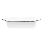 FUENTE 20CM OVALADA CERAMICA BORDE NEGRO LH-3822 - Imagen 3
