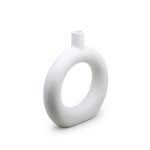 FLORERO CIRCULAR DECO 24CM COLOR BLANCO LH-3728 - Imagen 4