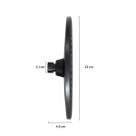ROSETA REDONDA 23CM NEGRA PARA DUCHA LH-3296 - Imagen 6
