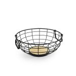 CESTO FRUTAS REDOND METAL Y MADERA 30CM LH-3657 - Imagen 4
