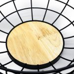 CESTO FRUTAS REDOND METAL Y MADERA 30CM LH-3657 - Imagen 6