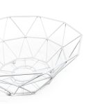 CESTO FRUTAS CIRCULAR METALICO BLANCO 28CM LH3656 - Imagen 2