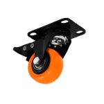 RUEDA NARANJA GIRATORIA C/FRENO 2" LH-3457 - Imagen 4