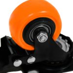 RUEDA NARANJA GIRATORIA C/FRENO 2" LH-3457 - Imagen 6