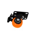 RUEDA NARANJA GIRATORIA C/FRENO 1 1/2" LH-3456 - Imagen 4