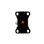 RUEDA 2.5 BASE METALICA FIJA NARANJA NEGRA LH-3448 - Imagen 4