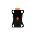 RUEDA 4 BASE METALICA FIJA NARANJA NEGRA LH-3450 - Imagen 5