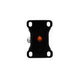 RUEDA 3 BASE METALICA FIJA NARANJA NEGRA LH-3449 - Imagen 4