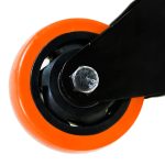 RUEDA 3 BASE METAL GIRATORIA NARANJA NEGRA LH-3454 - Imagen 3