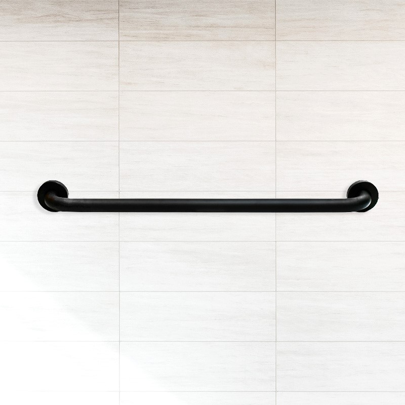 5586.1 BARROTE METALICO NEGRO P/BANO LARGO 60CM LH-3435 - Imagen 1