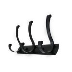 COLGADOR PERCHA 3 GANCHOS METALICO NEGRO LH-3411 - Imagen 4