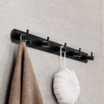 COLGADOR 5 GANCHOS METALICO NEGRO LH-3408
