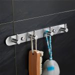 COLGADOR 4 GANCHOS METALICO PLATEADO LH-3404