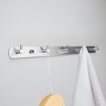 COLGADOR 5 GANCHOS METALICO PLATEADO LH-3405