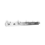 COLGADOR 5 GANCHOS METALICO PLATEADO LH-3405 - Imagen 2