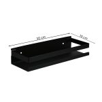 SOPORTE ESTANTE METALICO NEGRO 30X10CM  LH-3430 - Imagen 5