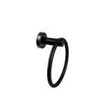 ARO TOALLERO 16CM METALICO NEGRO MATE LH-3437 - Imagen 2