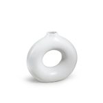 FLORERO CIRCULAR DECO 26CM COLOR BLANCO LH-3714 - Imagen 5