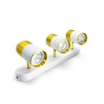 APLIQUE 3 LUCES BLANCO DORADO PARED-TECHO LH-3533 - Imagen 4