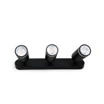 APLIQUE 3 LUCES NEGRO PARED-TECHO LH-3527 - Imagen 3