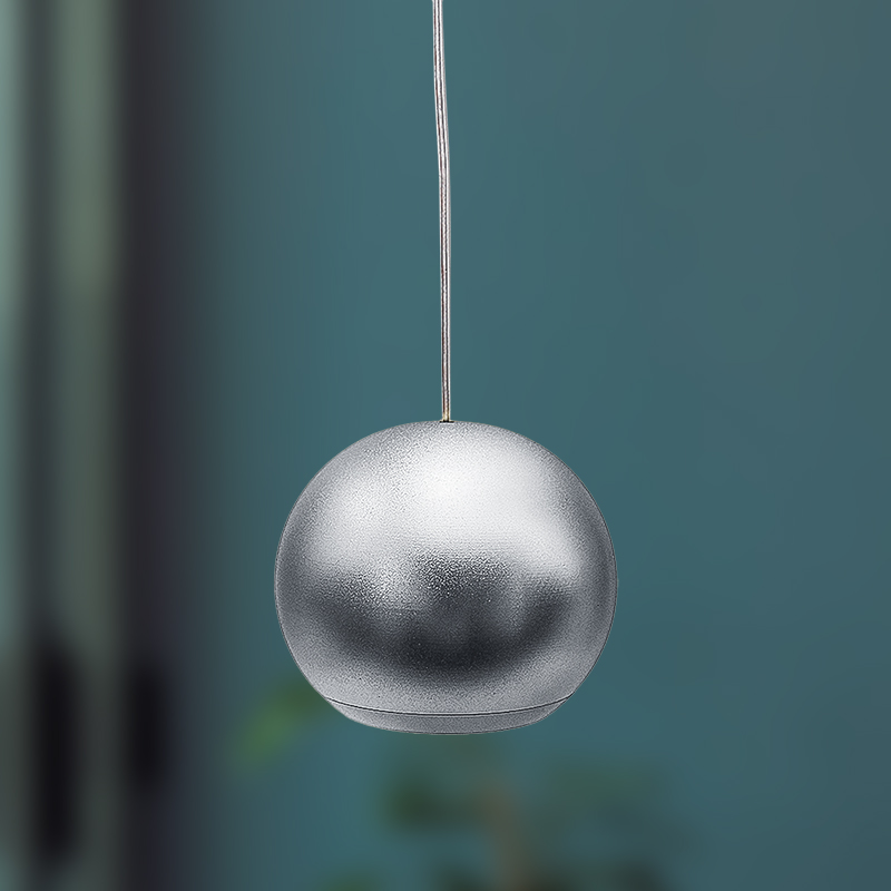 5641.1 APLIQUE COLGANTE GRIS DE TECHO TIPO BOLA LH-3529 - Imagen 1