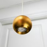 APLIQUE COLGANTE DORADO DE TECHO TIPO BOLA LH-3528 - Imagen 4