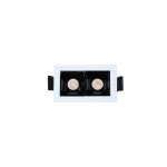 LUMINARIA DE EMBUTIR 2 LUCES 7.5X4.5CM LH-3522 - Imagen 2