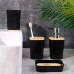 SET DE BAÑO 6PZ NEGRO PREMIUM LH-3651 - Imagen 7
