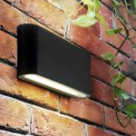 LUMINARIA 12W NEGRA DOBLE CHATO OVALADA LH-3488