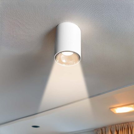 LUMINARIA 7W BLANCA CILINDRICA 5.5X8CM LH-3501