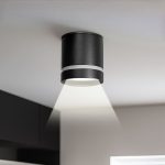 LUMINARIA 5W NEGRA CILINDRICA 6X6.5CM LH-3504