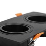 SOPORTE PARA 2 DICROICA NEGRO LH-3508 - Imagen 4