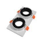 SOPORTE PARA 2 DICROICA BLANCO LH-3509 - Imagen 4
