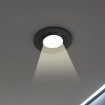 ARO P/DICROICA PLASTICO NEGRO  LH-3514