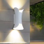LUMINARIA 10W METALICA BLANCA DOS LUCES LH-3535