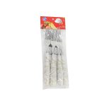 TENEDOR DE MESA 6PZ MANGO PLASTICO BLANCO LH-3743 - Imagen 4