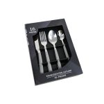 CUBIERTOS 16PZ EN CAJA MANGO GRIS LH-3751 - Imagen 5