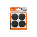 PROTECTOR ADHESIVO REDONDO NEGRO 8PZ 40MM LH-3562 - Imagen 2